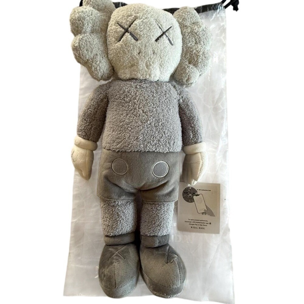 KAWS Holiday Hong Kong Companion Plush Grey Limited Edition 20 inch Figure NEW